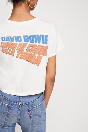 Bowie Rebel Crop Tee By Daydreamer At Free People